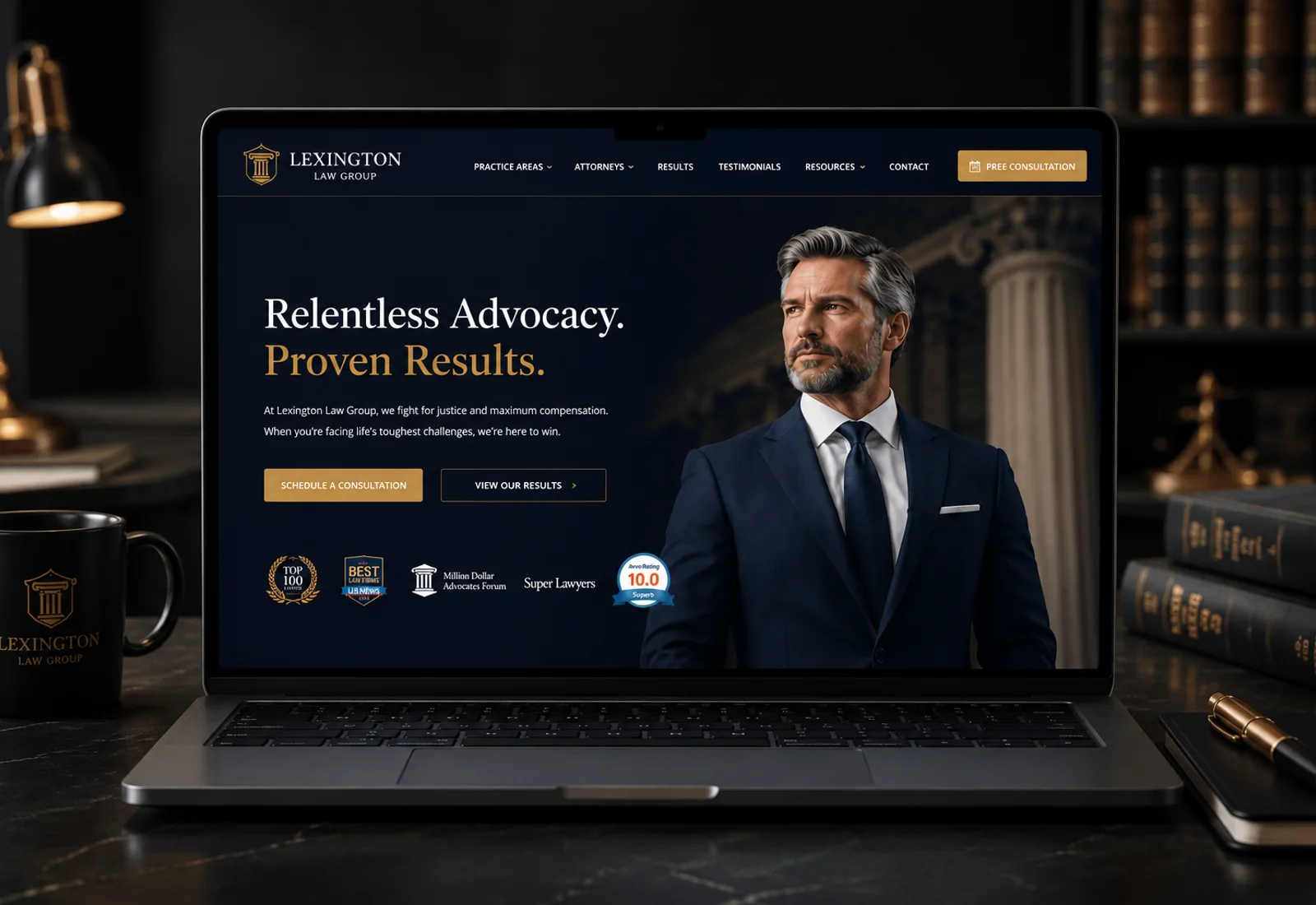 Law firm website design direction